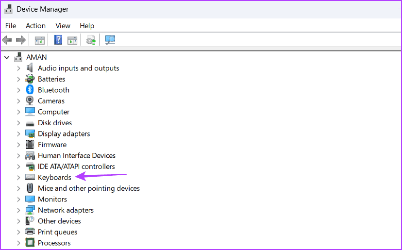 Keyboard-node أفضل 5 طرق لإصلاح مفتاح Caps Lock معكوس في Windows 11