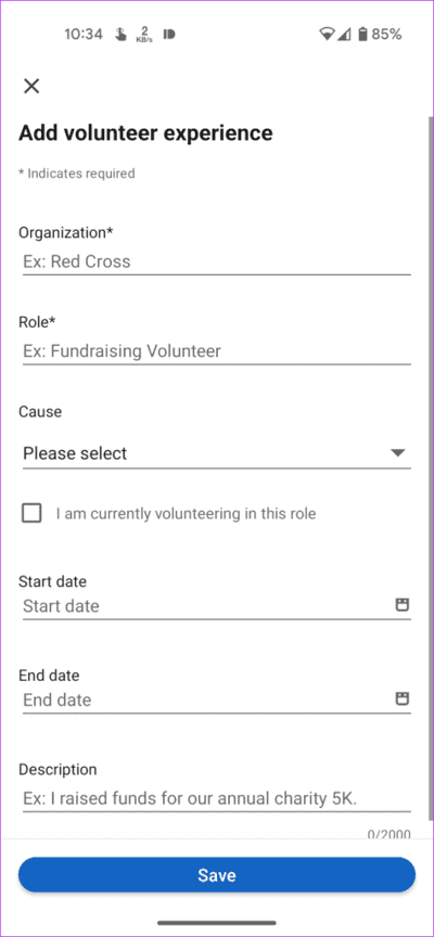 LinkedIn-Mobile-Add-Section-Volunteer-Save-474x1024-1 كيفية إضافة خبرة التطوع على LinkedIn
