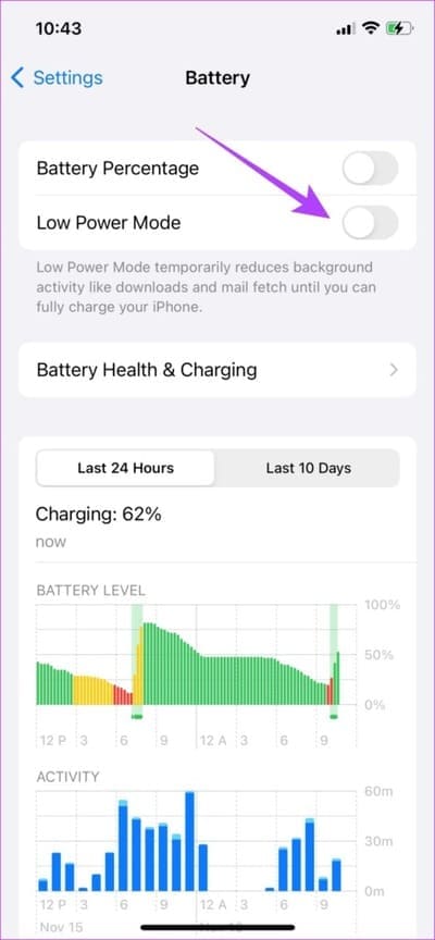 Low-Power-Mode-474x1024-1 كيفية إصلاح "الموقع غير متوفر" على iPhone
