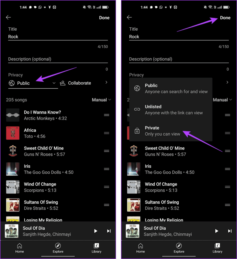Make-YouTube-Music-Playlist-Private كيفية إنشاء قائمة تشغيل YouTube خاصة وإخفاؤها على iPhone و Android والويب