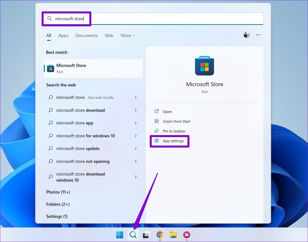 Microsoft-Store-App-Settings-4 أفضل 8 إصلاحات لخطأ لن يعمل هذا التطبيق على جهازك في Microsoft Store