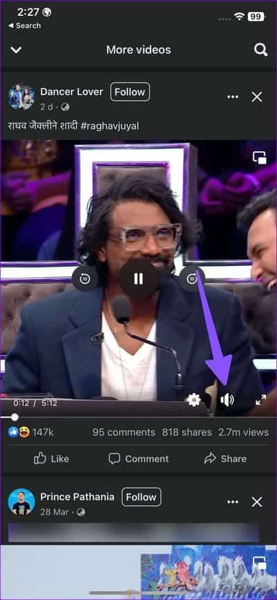 No-sound-on-Facebook-videos-and-stories-2-1 أفضل 9 طرق لإصلاح عدم عمل صوت على الفيديو أو القصة في Facebook