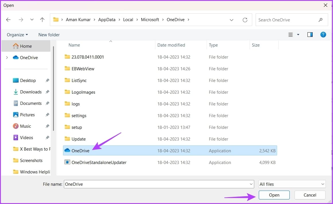 Open-1 أفضل 5 طرق للإصلاح مشكلة تسجيل الدخول إلى OneDrive على Windows 11