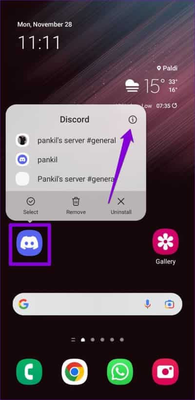 Open-Discrod-App-Info-6-500x1024-1 أفضل 7 طرق لإصلاح عدم عمل بحث Discord على Android و iPhone