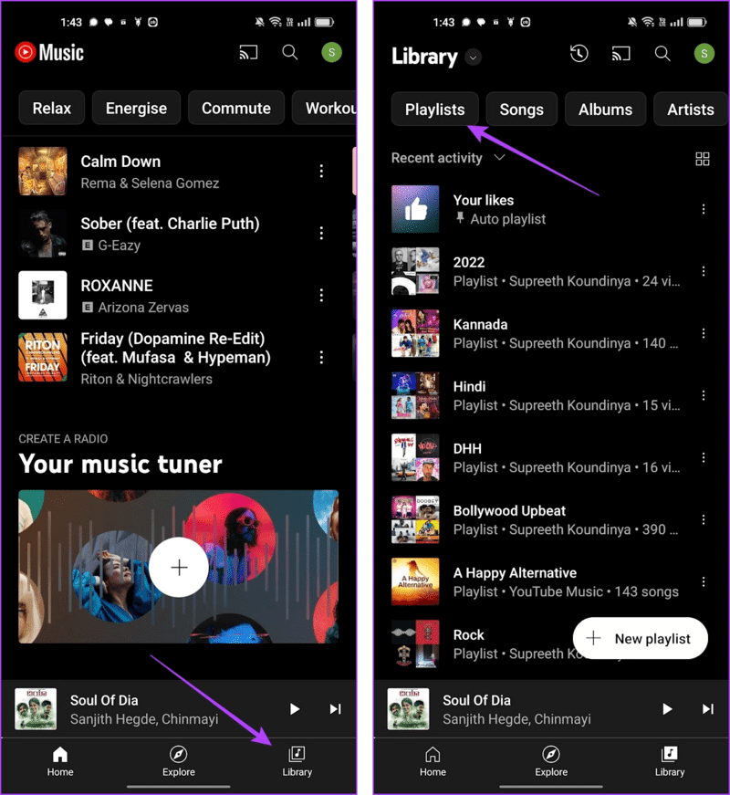 Open-Library-and-Playlists كيفية إنشاء قائمة تشغيل YouTube خاصة وإخفاؤها على iPhone و Android والويب