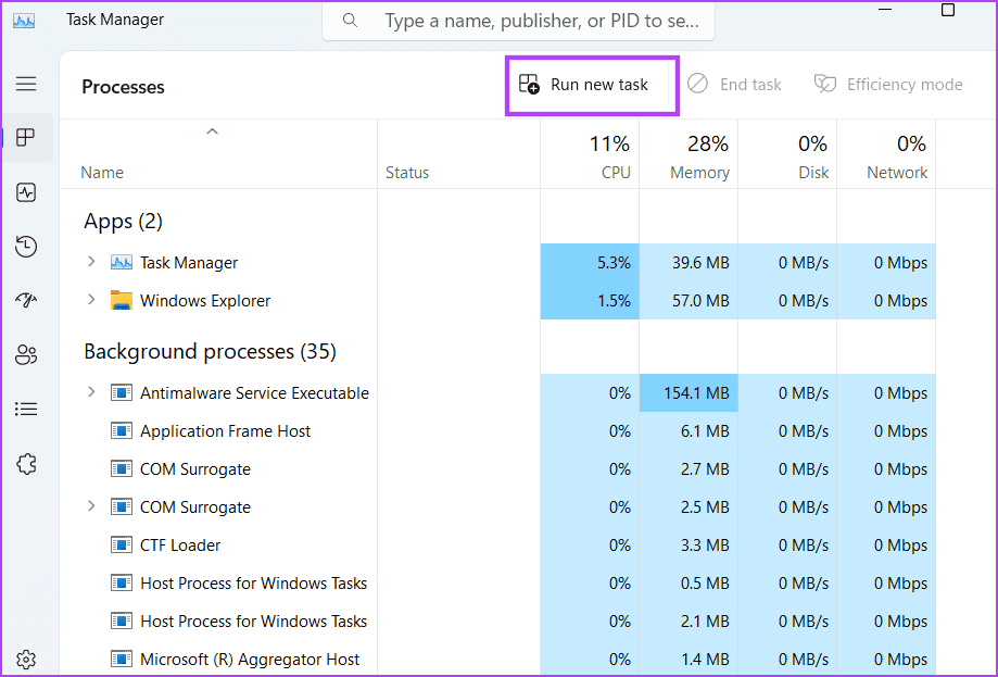 Open-Remote-Desktop-Connection-Tool-Using-Task-Manager 8 طرق سريعة لفتح أداة الاتصال بسطح المكتب البعيد في Windows 11