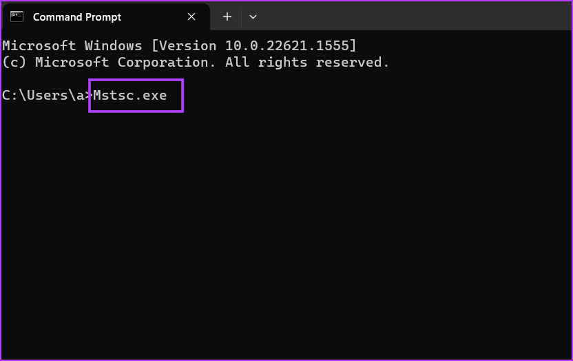 Open-Remote-Desktop-Connection-Tool-Using-Terminal-App-2 8 طرق سريعة لفتح أداة الاتصال بسطح المكتب البعيد في Windows 11