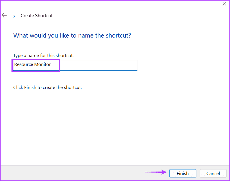 Open-Resource-Monitor-Using-Desktop-Shortcut-3 7 طرق سريعة لفتح مراقب الموارد في Windows 11