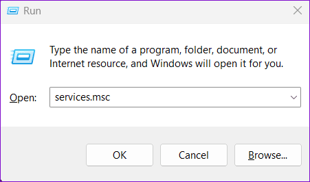 Open-Services-on-Windows-11-8 أفضل 8 إصلاحات لخطأ لن يعمل هذا التطبيق على جهازك في Microsoft Store