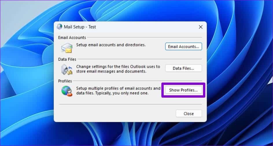 Outlook-Profiles-2 أفضل 7 طرق لإصلاح عدم ظهور تذكيرات Outlook في Windows