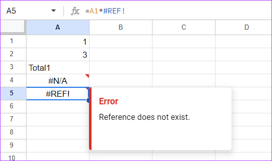 Ref-error استكشاف أخطاء تحليل الصيغة في Google Sheets وإصلاحها