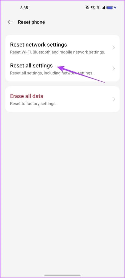 Reset-All-Settings-2 10 طرق لإصلاح عدم عمل تطبيق YouTube Music في الخلفية