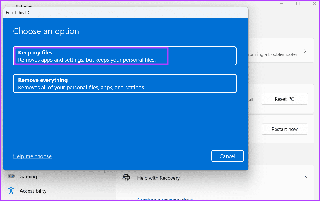 Reset-Windows-11-Using-the-Settings-app-4 أفضل 3 طرق لإعادة تعيين Windows 11