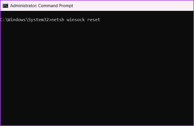 Reset-Winsock أفضل 6 طرق لإصلاح خطأ "يبدو أن ردك على اختبار CAPTCHA غير صالح" على Steam في Windows