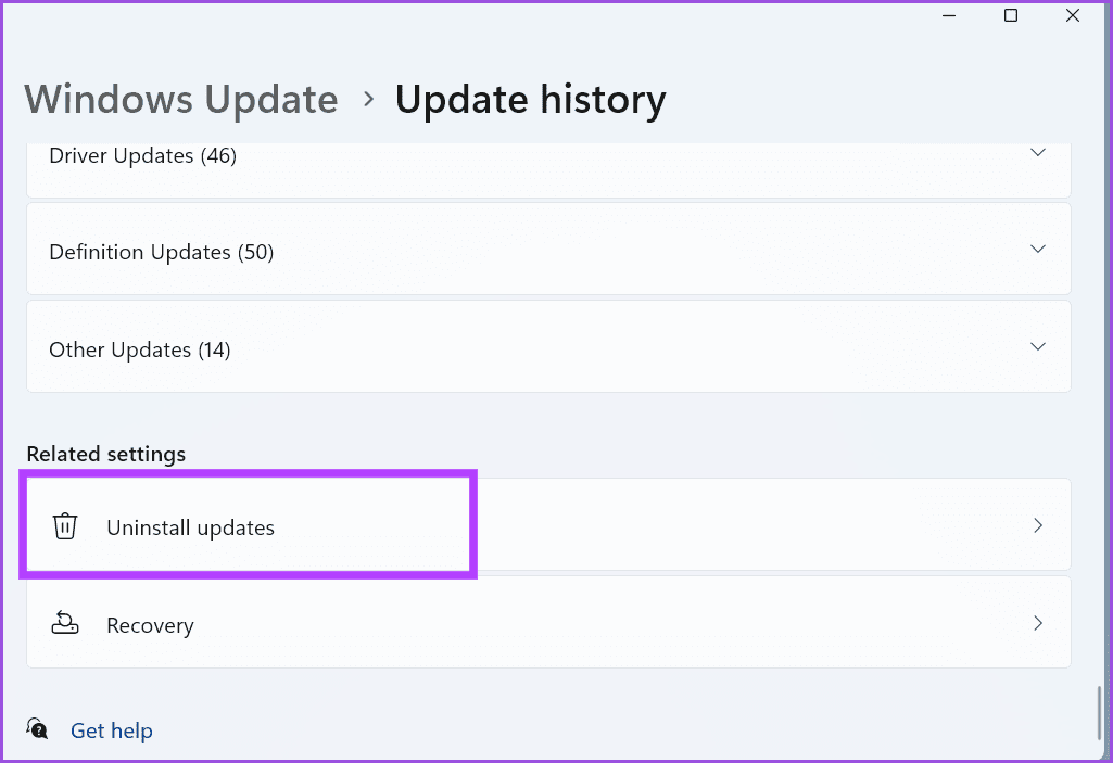 Rollback-Windows-update-4-1 أفضل 7 طرق لإصلاح عدم عمل Explorer.exe عند بدء التشغيل على Windows 11