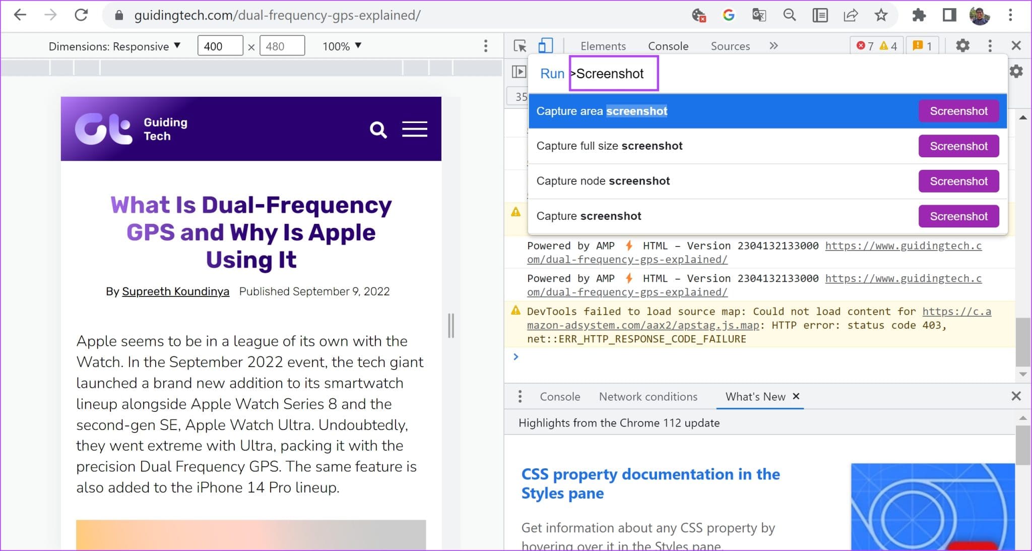 Search-for-Screenshot-2048x1093-1 كيف تأخذ لقطات شاشة كاملة الصفحة على Google Chrome