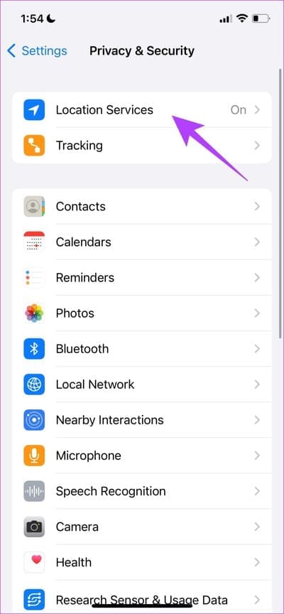 Select-Location-Services كيفية إصلاح "الموقع غير متوفر" على iPhone