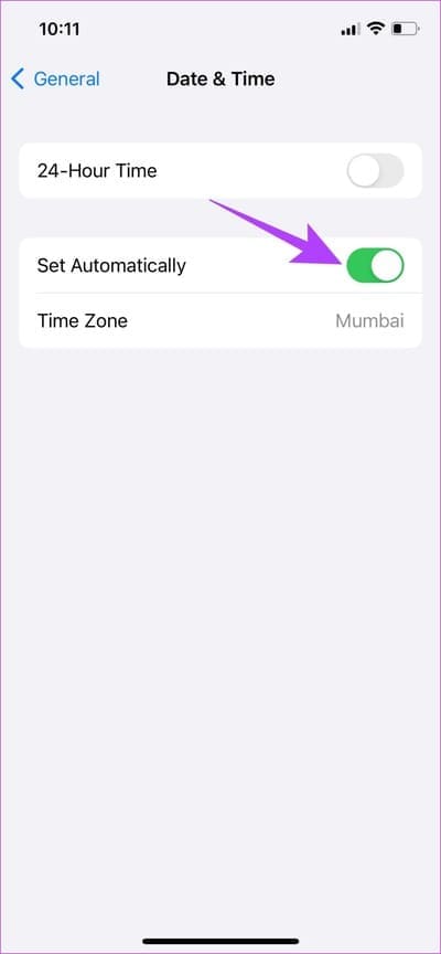 Set-Automatically- كيفية إصلاح "الموقع غير متوفر" على iPhone