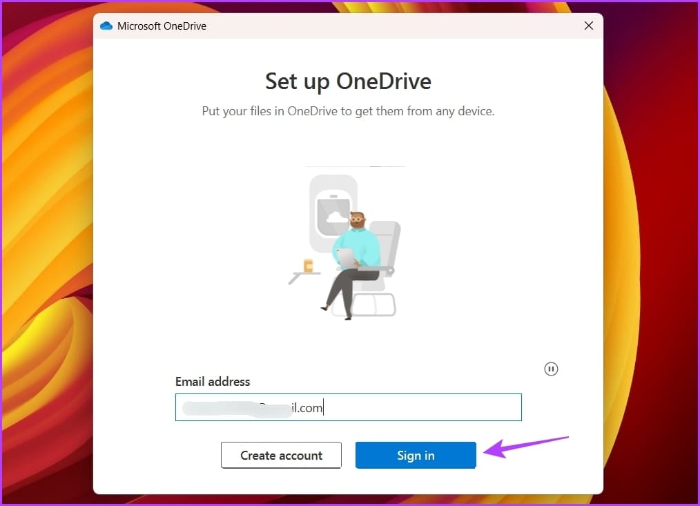 Sign-in أفضل 5 طرق للإصلاح مشكلة تسجيل الدخول إلى OneDrive على Windows 11