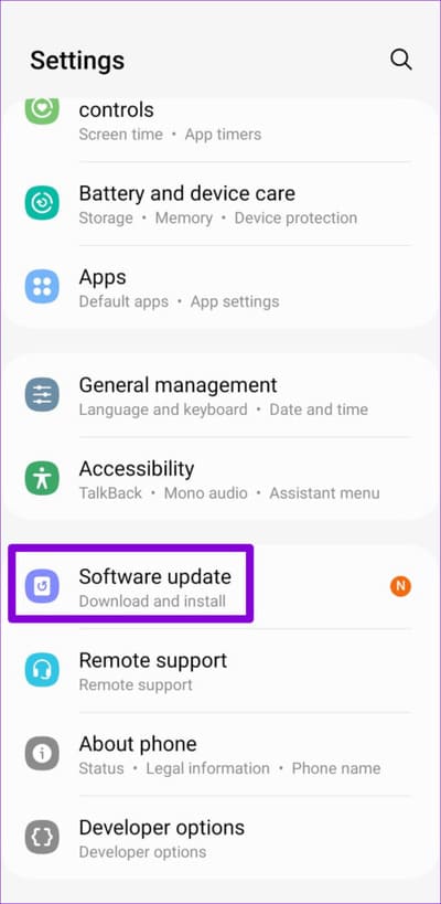 Software-Update-on-Android-1-2-500x1024-1 أفضل 8 طرق لإصلاح عدم العثور على أجهزة Bluetooth المجاورة على Android