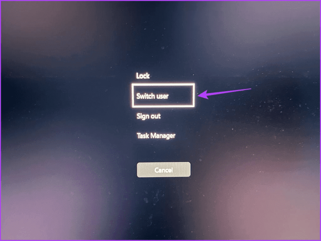 Switch-User-option 6 طرق سريعة لعرض قائمة بجميع حسابات المستخدمين على Windows 11