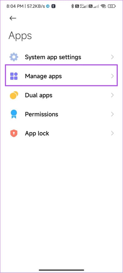 Tap-manage-apps 9 طرق سهلة لإصلاح عدم ظهور Instagram في آخر نشاط