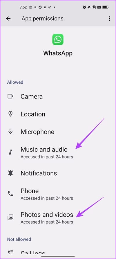 Tap-on-Photos-and-Videos 9 طرق لإصلاح تعذر إرسال مستندات متعددة على WhatsApp على Android