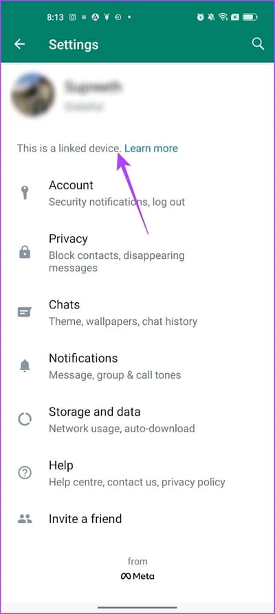 This-is-a-Linked-Device 9 طرق لإصلاح تعذر إرسال مستندات متعددة على WhatsApp على Android