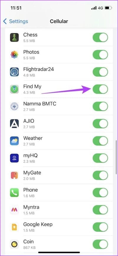 Turn-on-Toggle-For-Find-My-474x1024-1 كيفية إصلاح "الموقع غير متوفر" على iPhone