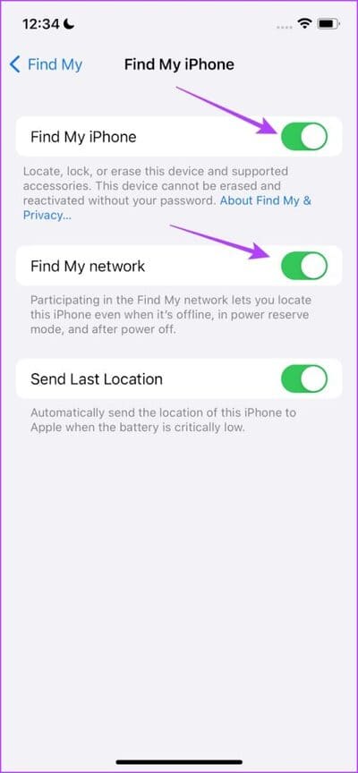 Turn-on-Toggles-3-474x1024-1 ما هي ميزة يمكن العثور على iPhone بعد إيقاف التشغيل وكيفية تمكينها