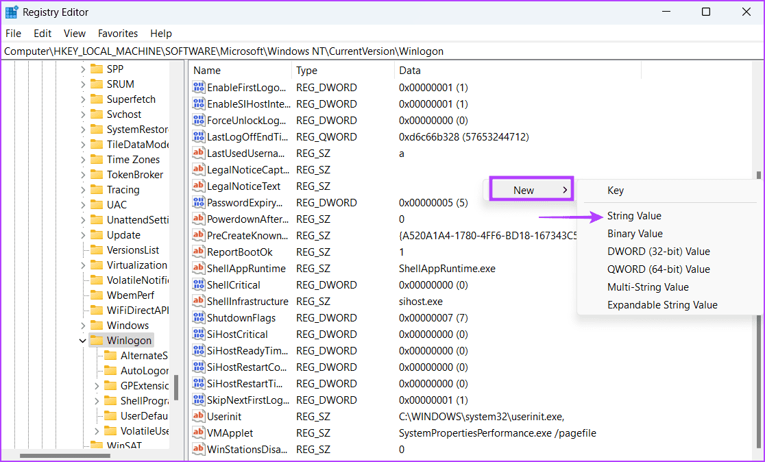 Tweak-the-Registry-3 أفضل 7 طرق لإصلاح عدم عمل Explorer.exe عند بدء التشغيل على Windows 11