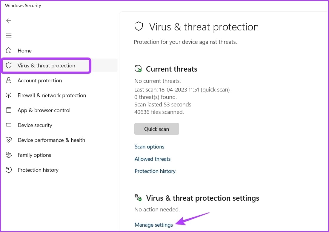 Virus-threat-protection-6 أفضل 5 طرق للإصلاح مشكلة تسجيل الدخول إلى OneDrive على Windows 11