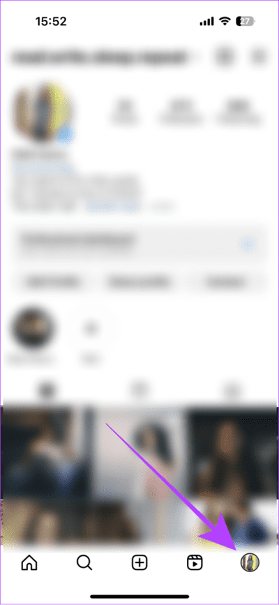 Visit-your-Instagram-profile-473x1024-1 9 طرق سهلة لإصلاح عدم ظهور Instagram في آخر نشاط