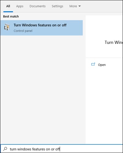 WIndow-Features-On-or-Off كيفية دمج الصور في ملف PDF واحد في Windows 10 أو Windows 11