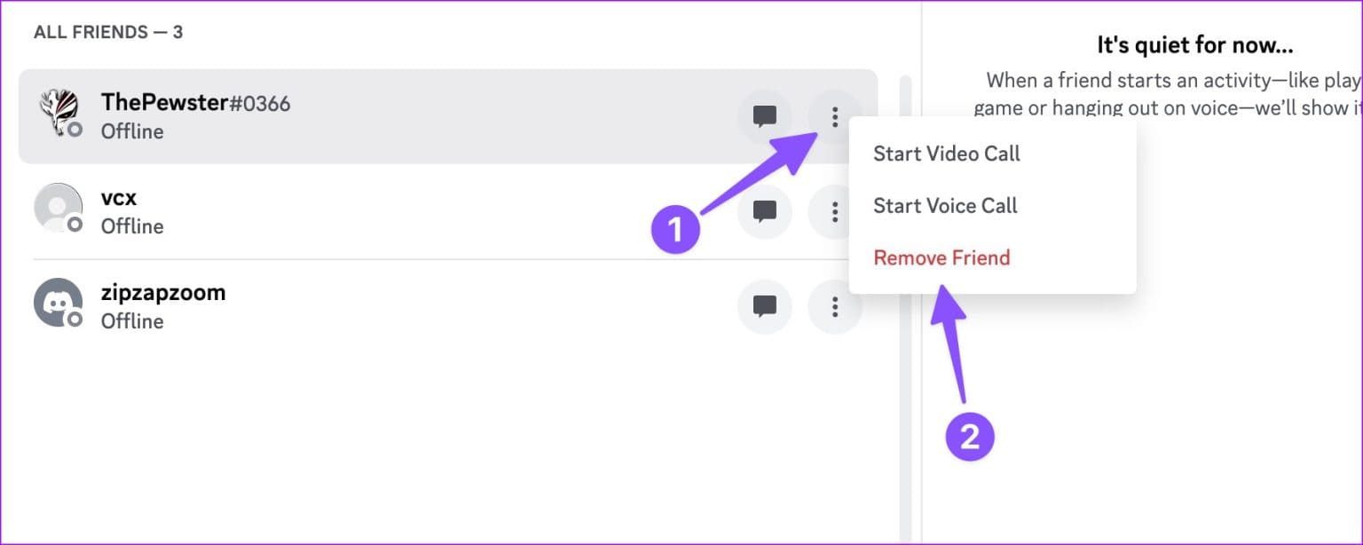 ماذا يحدث عندما تزيل صديقًا على Discord - %categories