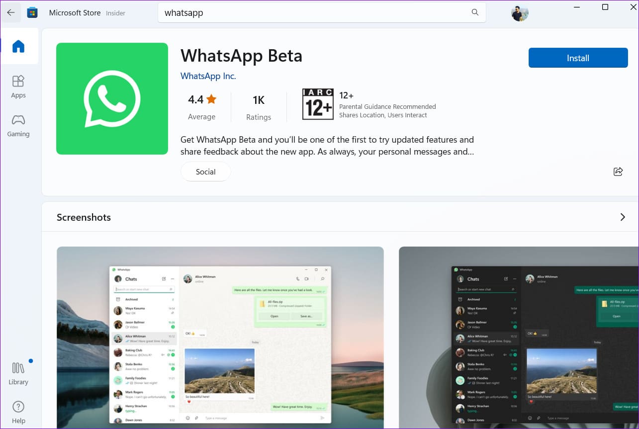 WhatsApp-Beta-for-Windows أفضل 5 طرق لإصلاح تسجيل الخروج المستمر لتطبيق WhatsApp سطح المكتب على Windows