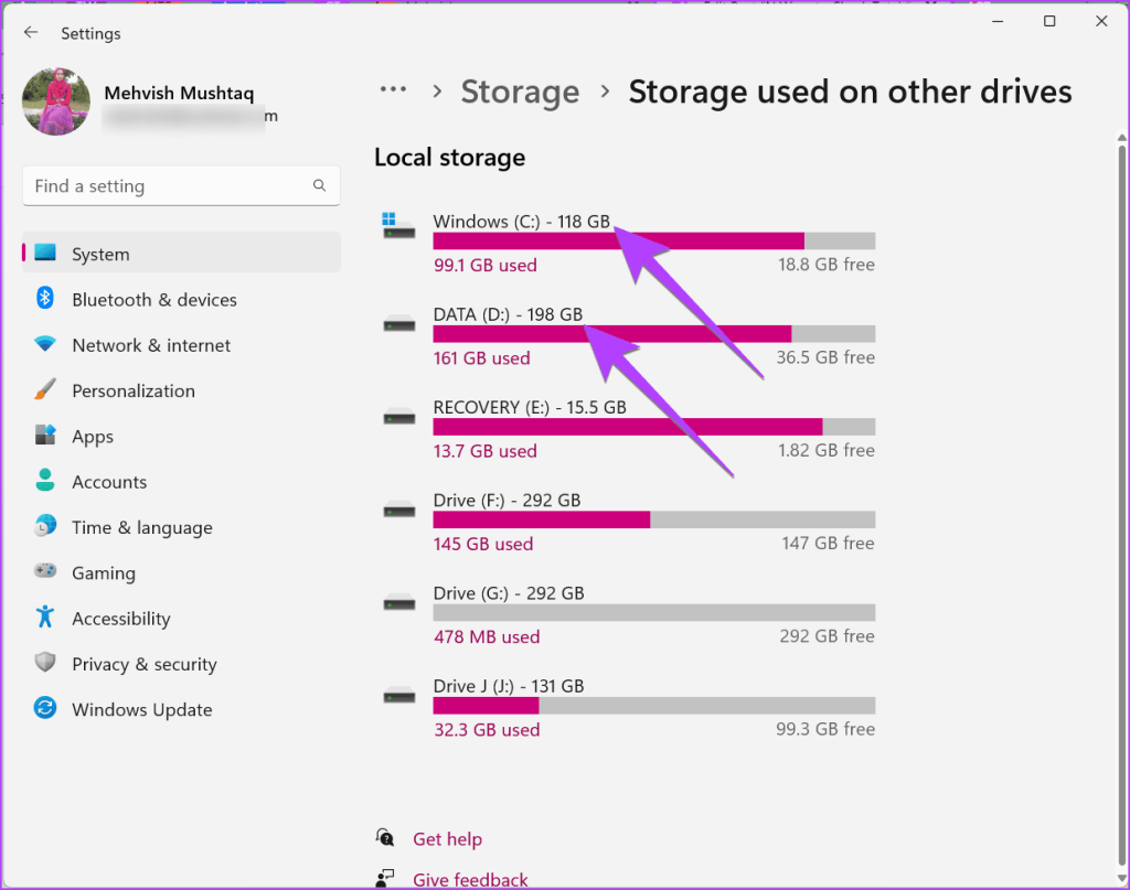 Storage Check Command 6 spôsobov, ako skontrolovať celkové úložisko pre počítač so systémom ...