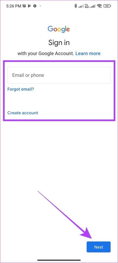 add-your-gmail-id-and-tap-Next-461x1024-1 12 طريقة لإصلاح مشكلة "حدث خطأ ما" في Play Store