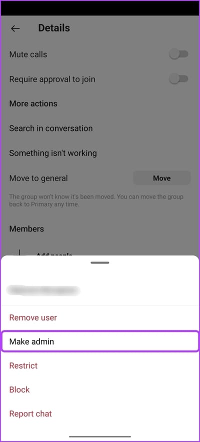 choose-Make-admin كيفية إجراء محادثة جماعية على Instagram
