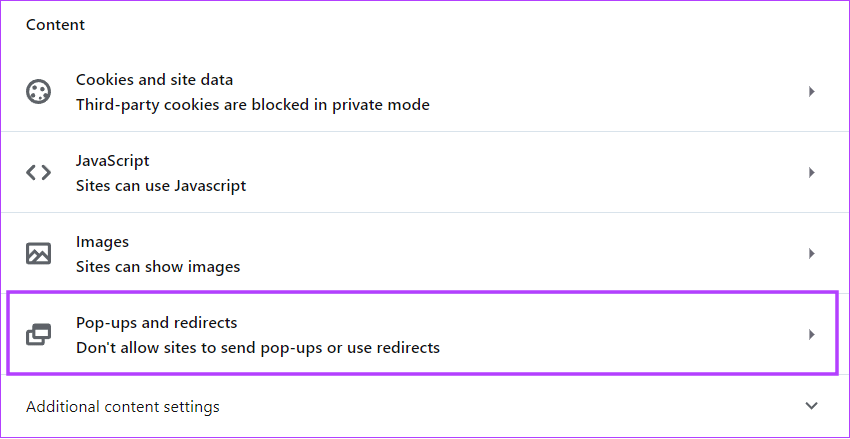 choose-pop-ups-and-redirects كيفية السماح بالنوافذ المنبثقة وعمليات إعادة التوجيه أو حظرها على Opera