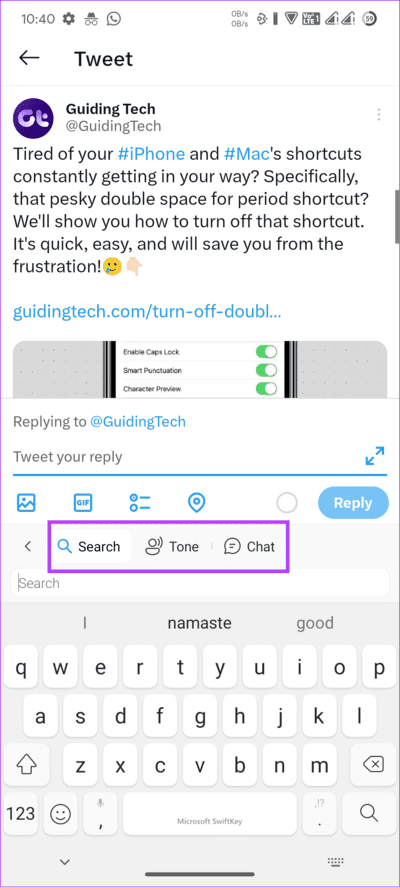 choose-the-option-you-want-to-type كيفية الحصول على ChatGPT و Bing Chat على هواتف Android