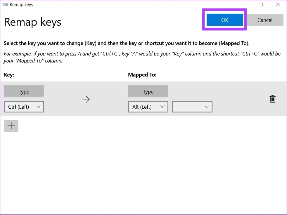 click-on-blue-ok-button طريقتان لإعادة تعيين مفاتيح لوحة المفاتيح في Windows 11