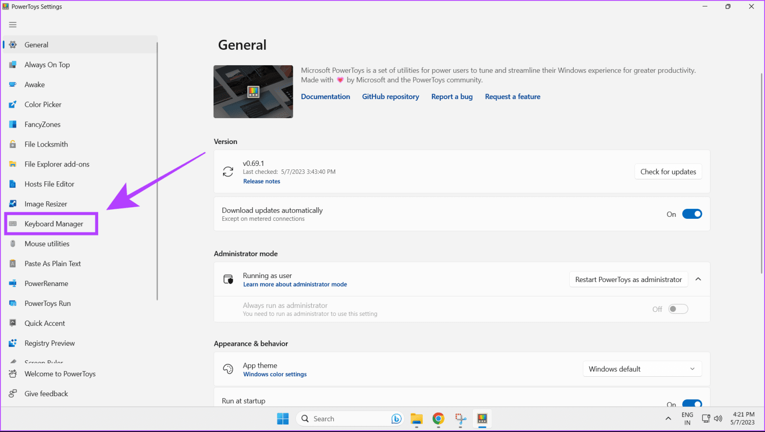 click-on-keyboard-manager-1536x867-1 طريقتان لإعادة تعيين مفاتيح لوحة المفاتيح في Windows 11