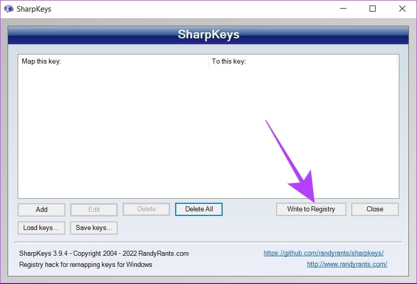 click-on-save-to-registry-to-save-changes طريقتان لإعادة تعيين مفاتيح لوحة المفاتيح في Windows 11
