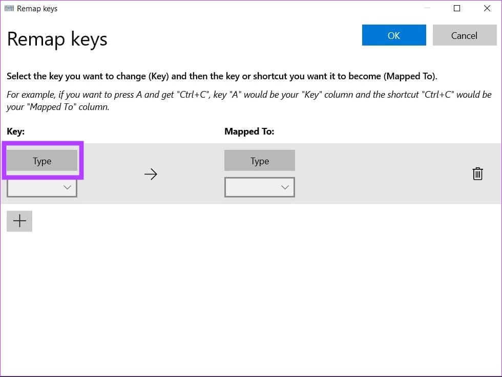 click-on-type-button طريقتان لإعادة تعيين مفاتيح لوحة المفاتيح في Windows 11