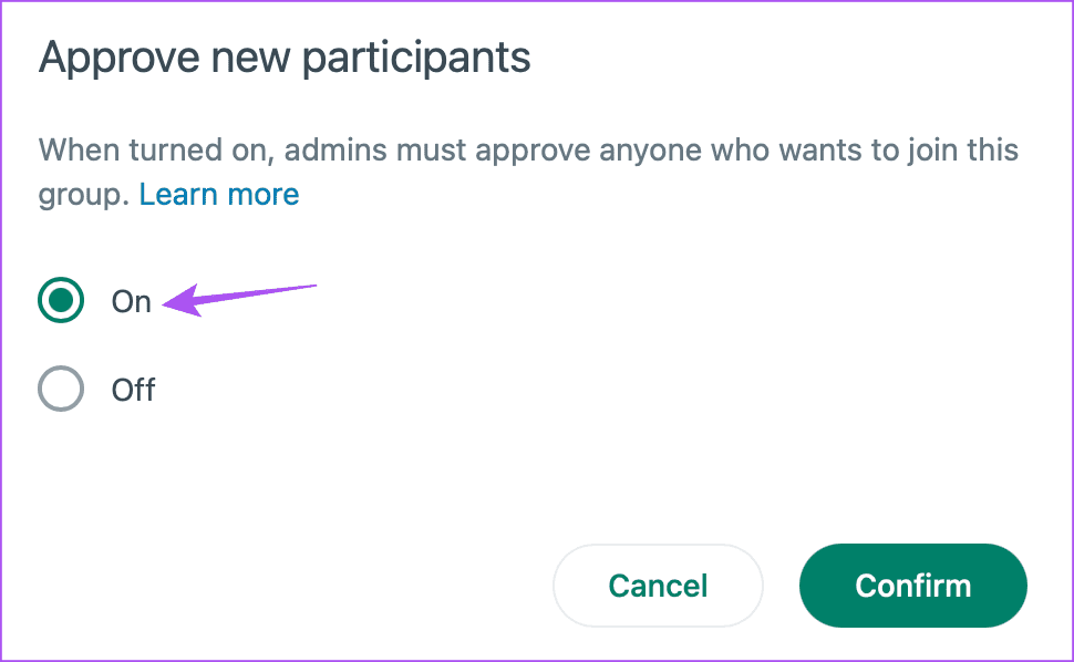 enable-approve-new-participants-whatsapp-web كيفية الموافقة على مشاركين جدد في مجموعة WhatsApp على الهاتف المحمول وسطح المكتب والويب