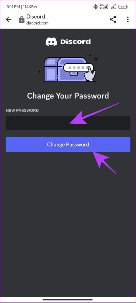 enter-the-new-password-and-tap-change-password-461x1024-1 نسيت كلمة المرور الخاصة بك على Discord:إليك 4 طرق لتغييرها أو إعادة تعيينها
