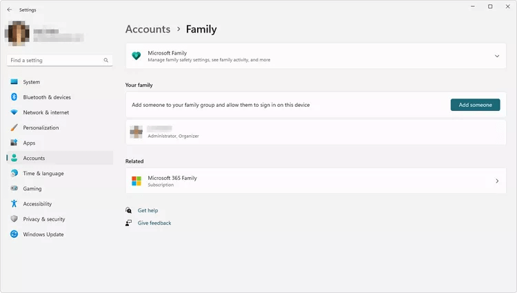 family-settings-windows-11-9ffc3e3e995741f5abccbb70ea6f360e دليلك لإعدادات حساب المستخدم في Windows 11