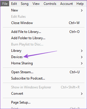 file-devices-itunes-windows أفضل طريقتين لنقل البودكاست من iPhone إلى iTunes على جهاز كمبيوتر Windows