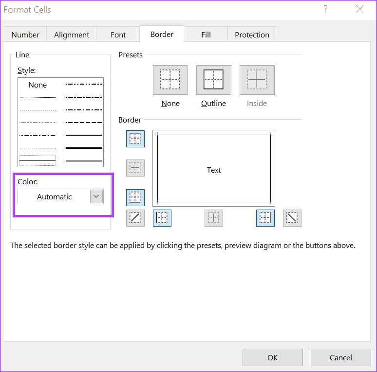 how-to-change-border-color-in-microsoft-excel-12 كيفية تغيير لون الحدود في Microsoft Excel